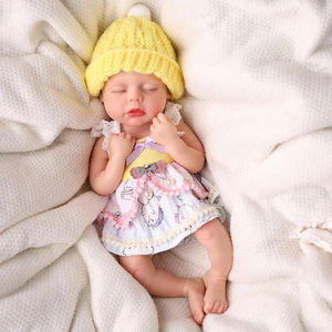 Poupée Reborn Bébé <span class=keywords><strong>Lucy</strong></span> 12'' en Silicone Platine Complet, Réaliste, Faite à la Main, Mini Jouet Doux, Poupée de Mode, Cadeau - Product Image 2