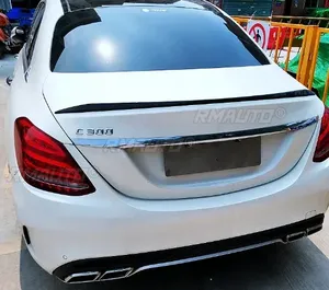 สำหรับรถยนต์เมอร์เซเดส-เบนซ์ ซี คลาส ซีดาน 4 ประตู รุ่น W205 C180 C200 C260 C300 C63 C43 ปี 2015-2021 ชุดแต่งสปอยเลอร์หลังคาท้ายรถยนต์ - Product Image 4