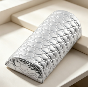 Coussin repose-main en cuir PU rose pour manucure, amovible et lavable, pour salon et usage domestique - Product Image 2