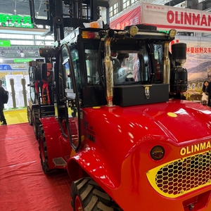 Excellent condition Brand New 3.5 3 5 Ton OLINMAN Forklift 4WD off-road forklift Diesel Lifting <b>Machine</b> Made in China - Product Image 1