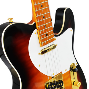 Paisen de <span class=keywords><strong>tilleul</strong></span> de haute qualité flamme érable <span class=keywords><strong>bois</strong></span> 22 frettes TL chiot tête guitare électrique - Product Image 5