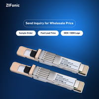 Émetteur-récepteur optique ZIFonic 400 Gbit/s QSFP-DD SR8 850 nm Multimode 100 m MPO-16 PAM4 Module Fibre Optique pour Centre de Données Spine Uplink