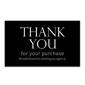 Tarjetas de Agradecimiento de Papel Recubierto con Inserto Negro para Decoración de <span class=keywords><strong>Cajas</strong></span> de Regalo, Paquete de 50 Unidades al por Mayor, para Apoyar a las Pequeñas Empresas - Product Image 4