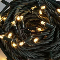 Guirnalda de Luces LED Atenuables IP67 de 10M 50M 100M con Cable de Goma Verde, Luz Blanca Cálida Multi CCT, AC 110V, para Decoración Comercial de Árboles y Edificios