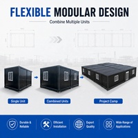 Maison conteneur préfabriquée respirante à montage rapide de 20 pieds, anti-corrosion, en kit, petites maisons de Chine