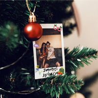Stiker foto kartu PVC, gaya Ins lucu Goo transparan stiker foto setelan DIY dekorasi akun kartun Kartu Bintang foto dekoratif