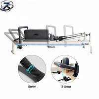 Reformer de Pilates en alliage d'aluminium blanc réglable, norme européenne, avec système à ressorts allemands, certifié CE, pour studio de Pilates, personnalisable OEM