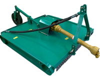 Tondeuse rotative à 3 points pour tracteur, alimentée par prise de force, coupe-herbe arrière avec chaîne entièrement entourée et protection anti-éclaboussures renforcée