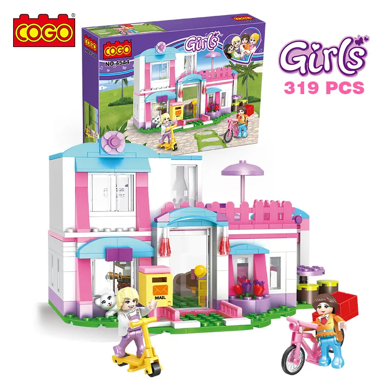 COGO 319 PCS נאור להרכיב לבני בנות התאסף דגם תואם עם כל אבני בניין צעצועים לילדים