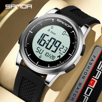 Montre numérique électronique LED SANDA 9064, montre de sport, montre à calories, étanche 5 bars, montres pour homme