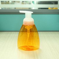 Bouteille à pompe moussante en plastique PET de 300ml 500ml Bouteille de savon pour les mains Bouteille distributeur de savon avec pompe