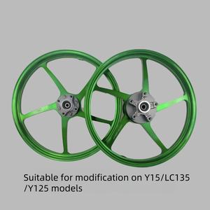 Accessoires et pièces de moto Supermoto Y15/LC135/Y125 – Modification du moyeu de roue en alliage d'aluminium CNC et autres systèmes de carrosserie - Product Image 3