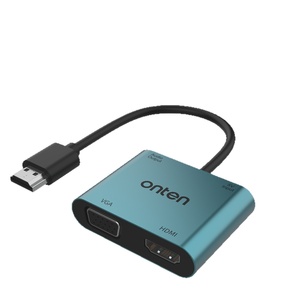 Borlig 4-en-1 pour <span class=keywords><strong>HDMI</strong></span> vers <span class=keywords><strong>VGA</strong></span> avec <span class=keywords><strong>adaptateur</strong></span> audio 2K 30Hz, convertisseur d'<span class=keywords><strong>écran</strong></span> en alliage d'aluminium - Product Image 1