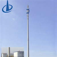 Tour d'antenne de communication de 15 m pour télécommunications cellulaires 4G/5G et accessoires