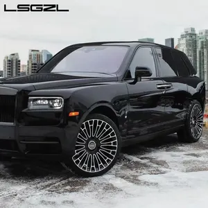 Pelek Aloi tempaan kustom dengan wajah mesin 5x114.3 5x120 5x130 5x112 18 19 20 21 22 24 26 inci roda untuk range rover rolls Royce