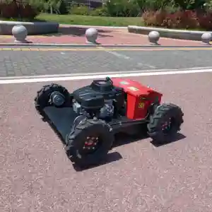 Joyance CE EPA Robot çim biçme makinesi 4 tekerlekler ile yüksek kaliteli benzin uzaktan kumanda Mini çim biçme makinesi