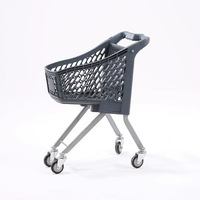 Carrito de compras pequeño para niños, juguete de parque de atracciones, carrito de mano para niños con bandera para tienda minorista