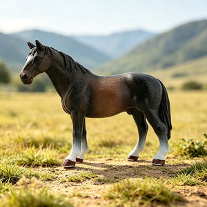 Modèles de chevaux de simulation transfrontaliers : Cheval de Quarter, Cheval Hanovrier, Cheval Friesien, Cheval Blanc, Cheval Clydesdale - PVC - Product Image 3