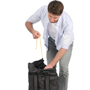 Bolsa de Lavandería para Mochila de Uso Doméstico con Correas para los Hombros, Bolsillo de Malla, Resistente, Plegable, de Gran Capacidad, con Cordón - Product Image 6