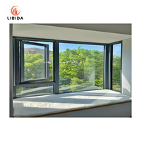 Paredes de ventana plegables de vidrio balístico: marcos de aluminio blindados para villas seguras