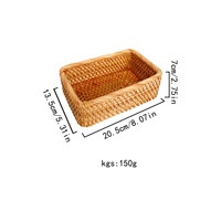 Vente en gros de paniers de rangement modernes en rotin faits à la main boîte de rangement pour cannes artisanales du Vietnam panier décoratif de cuisine et de jardin