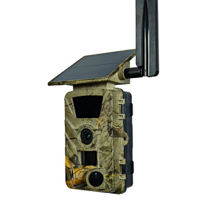 Caméra de chasse 4G Trap Camera <span class=keywords><strong>Trailcam</strong></span> avec vision nocturne 850 nm, caméra de chasse infrarouge 4G LTE avec batterie 5200 mAh et panneau solaire - Product Image 4