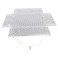 Conteneur pliable en plastique PP jetable écologique de couleur personnalisée pour fruits et légumes 505x405x125mm