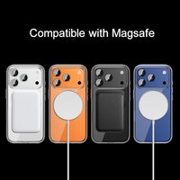 Funda Magnética Transparente para Teléfono con Anillo para iPhone 18 Pro Max, Carcasa Protectora Antigolpes de TPU y PC