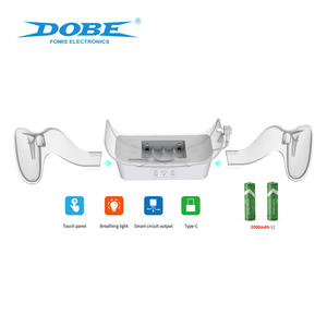 Pour <span class=keywords><strong>Oculus</strong></span> pour <span class=keywords><strong>Quest</strong></span> <span class=keywords><strong>2</strong></span> <span class=keywords><strong>casque</strong></span> <span class=keywords><strong>VR</strong></span> Base de charge à lumière bleue avec poignée de TY-2806 pratique accessoires AR/<span class=keywords><strong>VR</strong></span> support de quai de charge - Product Image 2