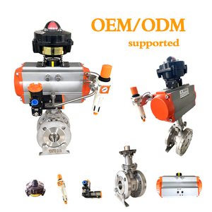 Langlebiger, hart versiegelter, schräger Kugel hahn, pneumatischer Antrieb für Gas mit hohem SS316-Material ANSI Standard OEM - Product Image 4