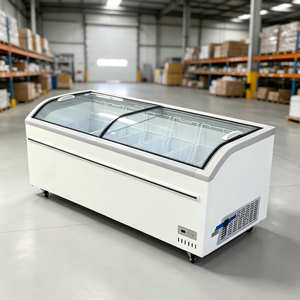 Congelador Horizontal con Tapa de Vidrio Transparente y Superficie Antivaho para la Venta y Almacenamiento de Productos Congelados en Tiendas de Comestibles - Product Image 1