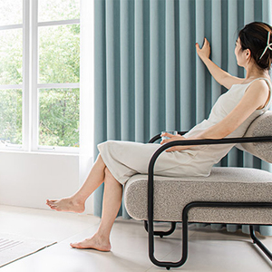 Tende Jacquard Oscuranti Personalizzabili in Ciniglia e Cashmere, Eco-Friendly e Fonoassorbenti, Tende di Alta Gamma per Soggiorno - Product Image 6