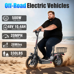 US Ready UL Certified Strong Scooter for Heavy Adults 330lbs 20MPH 28Mi Range 500W Motor Dual Brakes Front Basket T3 - Product Image 1