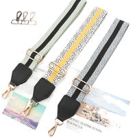 Luxe classique rayure bandoulière guitare sangle 3.8 cm large réglable tissu ceinture rouge vert bleu noir-sac à main sac à bandoulière sangles