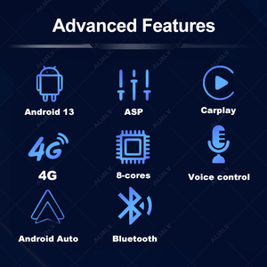 Bouton poussoir Version Android <span class=keywords><strong>autoradio</strong></span> pour universel 4G WIFI <span class=keywords><strong>GPS</strong></span> lecteur de voiture sans fil Carplay RDS BT lumière colorée <span class=keywords><strong>autoradio</strong></span> - Product Image 5