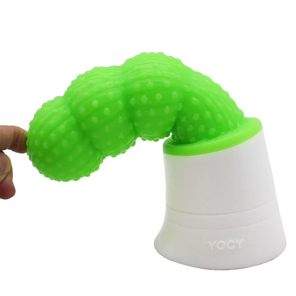 Wholesale Adult YOCY-218 Plant Flower Butt Plug Cactus Silicone Sex  Massager Anal Plug Knot Sucker