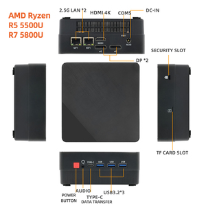 <span class=keywords><strong>AMD</strong></span> <span class=keywords><strong>Ryzen</strong></span> <span class=keywords><strong>5</strong></span> 7 Radeon 8-Core CPU 32GB DDR4 RAM 512GB NVMe SSD 2.5G LAN 2 * DP 2 * HD-MI WIFI6 Mini ordinateur de bureau Nouveau Bilgisayar - Product Image 6