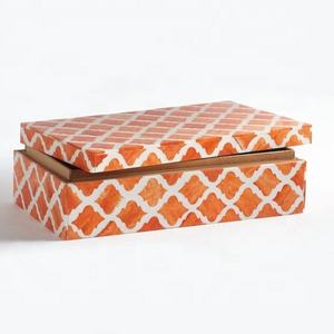 Caja de contenedor hecha a mano para decoración del hogar, carcasa de hueso puro indio para desarrollo de interiores, embalaje de lujo - Product Image 2