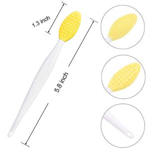 Private Label <span class=keywords><strong>Lip</strong></span> Pinsel Werkzeug <span class=keywords><strong>Lip</strong></span> Peeling Pinsel Doppelseitige Nase Reinigung Mitesser Entfernen Silikon Peeling <span class=keywords><strong>Lip</strong></span> Pinsel 6 farben - Product Image 6
