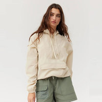 Bestex – ensemble de survêtements en Nylon pour femme, coupe-vent, demi-fermeture éclair, Short