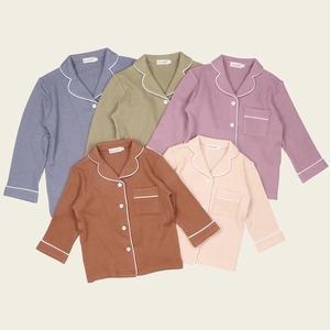 Set <span class=keywords><strong>Pigiama</strong></span> per Bambini con Logo Personalizzato, Tessuto Waffle, Maniche Lunghe, Termico, Traspirante, Asciugatura Rapida, Morbido e Casual per Ragazze - Product Image 6