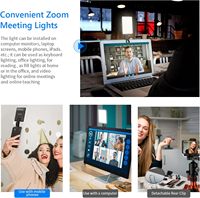 Luz Selfie NEEWER de Alta Potencia, 60 LED, 2000mAh, Portátil, con Clip para Tablet/Laptop, Luz de Relleno para Videollamadas de Zoom y Videos de TikTok