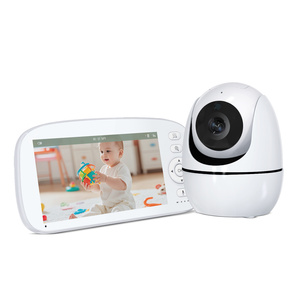 5 pouces couleur LCD bébé pleurer alarme Vision nocturne Baba vidéo électronique babyphone moniteur <span class=keywords><strong>Bebe</strong></span> Babyfoon bébé caméra de surveillance - Product Image 1