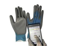 Gants de travail antistatiques réutilisables personnalisés ALLESD bleus en PU avec paume ergonomique, gants ESD