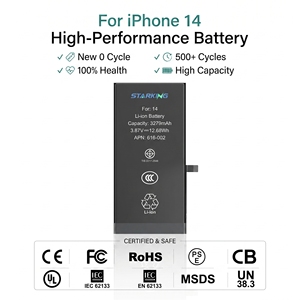 <span class=keywords><strong>Batterie</strong></span> de remplacement en gros d'usine OEM pour <span class=keywords><strong>iPhone</strong></span> 11 12 13 14 14 Plus 15 Pro Max 16 XR XS 8 <span class=keywords><strong>7</strong></span> 6S Plus, neuve, 0 cycle - Product Image 1