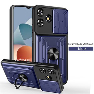 Lichicase Phong Cách Thiết Kế Vô Hình Xe Túi Giữ Từ Trường Hợp Armor Cho Zte Blade A56 Chống Sốc Vỏ Điện Thoại - Product Image 4