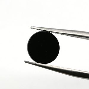 DS เครื่องประดับหินโอนิกซ์สีดำธรรมชาติอัญมณีหลวมรูปทรงเหรียญเรียบจากโรงงานราคาขายส่งจากผู้ผลิต - Product Image 2