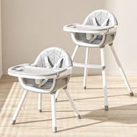 Chaise haute multifonctionnelle réglable pour bébé, chaise de repas portable pour enfants, siège d'alimentation pour nourrissons, vente en gros