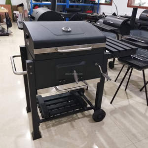 คุณภาพสูง Villa กลางแจ้งขนาดใหญ่ Bi Bi <span class=keywords><strong>Beefmaster</strong></span> ย่างบาร์บีคิวย่างทําอาหารอเมริกันคาร์บอนเตาอบบาร์บีคิวเครื่องล้อ - Product Image 6