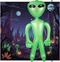 3 jouets gonflables géants en PVC Alien pour décorations de fête d'anniversaire et d'Halloween (29 pouces vert) 12 mois+